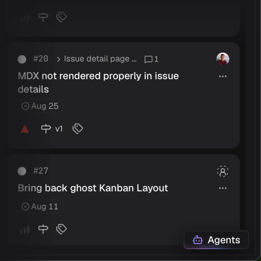 A Gitsu kanban board